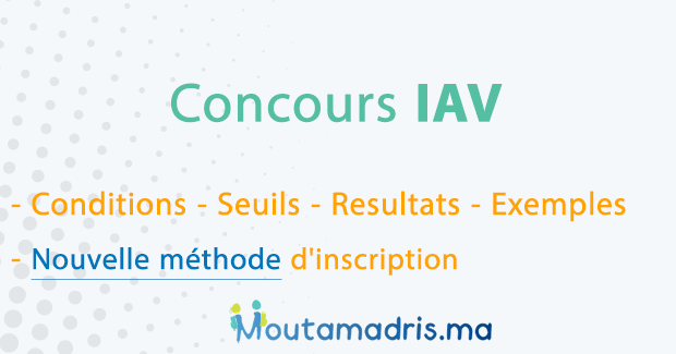 Inscription Concours APESA IAV 2020-2021