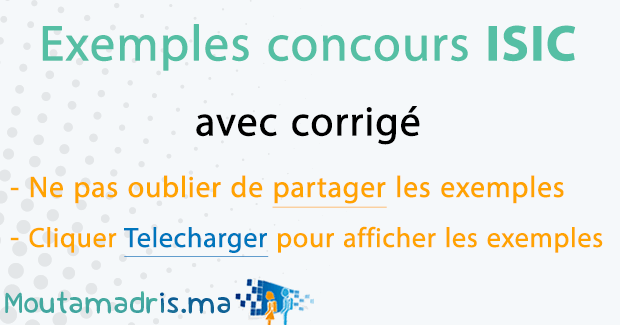Exemple concours ISIC