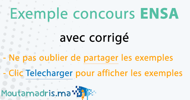 Exemple concours ENSA